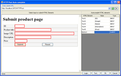 Export Extracted Web Data as HTTP submit to your website (POST)